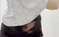 هواة فتاة مص و الخام الثابت الداعر على الأريكة.